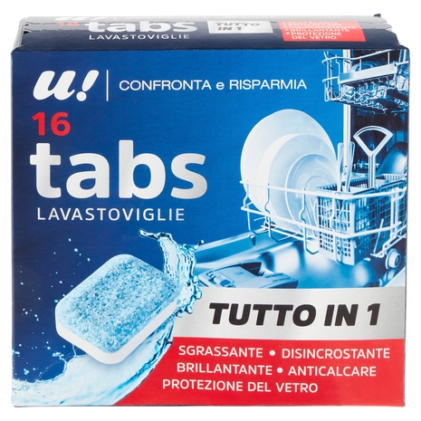 16 Tabs Lavastoviglie U! Confronta e Risparmia